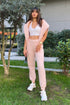 OVER THE CLOUDS PEMBE JOGGER SWEATPANT - Sweatpantler BIRDIEJAY